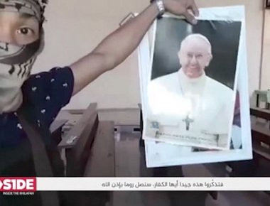 «Θα φτάσουμε στη Ρώμη»: Ο ISIS απειλεί την Ιταλία και τον Πάπα Φραγκίσκο σε νέο προπαγανδιστικό βίντεο